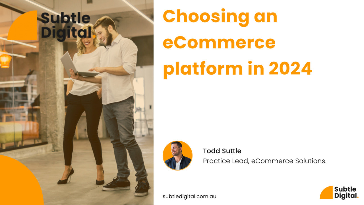 Todd suttle discussing eCommerce platforms to choose in 2024