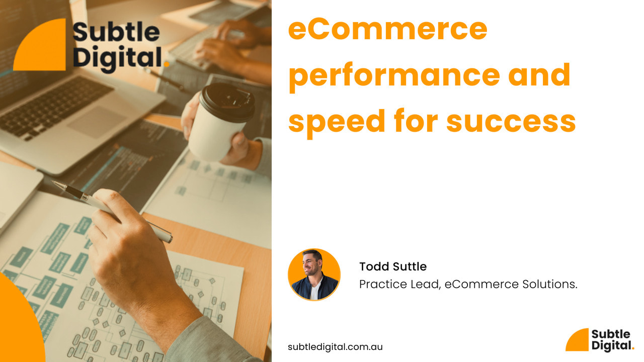 Todd suttle discussing eCommerce performance tips in 2024